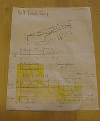 Plan for a rebuild of a trunk top tray